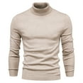 thumbnail image 1 of Awdenio Sweaters for Men Casual Slim Fit Knitted Turtleneck Pullover Long Sleeved Loose Sweaters with Twist Patterned, 1 of 5