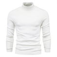thumbnail image 1 of Awdenio Sweaters for Men Casual Slim Fit Knitted Turtleneck Pullover Long Sleeved Loose Sweaters with Twist Patterned, 1 of 5