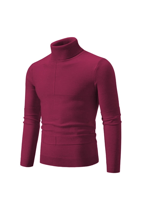 Sweaters for Men Pullover Turtleneck Men's Long Sleeve Thermal Turtle Neck Undershirts Lightweight Fall Winter Sweaters