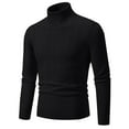 thumbnail image 1 of Awdenio Sweaters for Men Slim Fit Quilted Turtleneck Sweater Casual Cable Knit Pullover Thermal Fall Winter Sweaters, 1 of 7