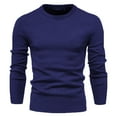 thumbnail image 1 of Awdenio Sweaters for Men Slim Fit Round Neck Casual Pullover Basic Twist Patterned Knitted Long Sleeved Fall Winter Top Sweater, 1 of 4