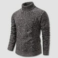 thumbnail image 1 of Awdenio Sweaters for Men Soft Touch Turtleneck Casual Pullover Daily Slim Knit Thermal Quilted Long Sleeve Fall Winter Sweater, 1 of 7
