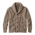 thumbnail image 1 of Awdenio Sweaters for Men Sweater Cardigan Button Down Shawl Collar Cable Knitted Outwear Sweater Coats, 1 of 5