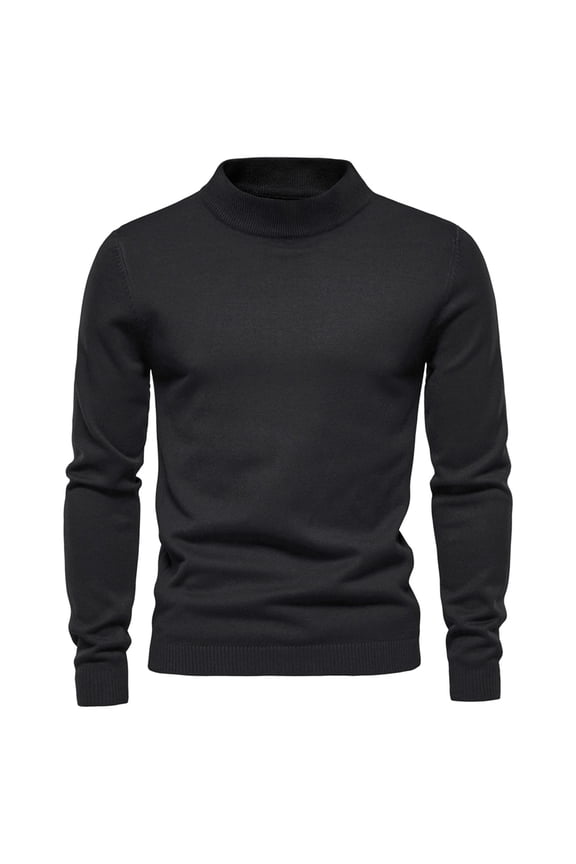 Sweaters for Men Turtleneck Slim Fit Long Sleeve Sweater Pullover Solid Mens Turtle Neck Men's Sweater Highneck Thermal Shirts