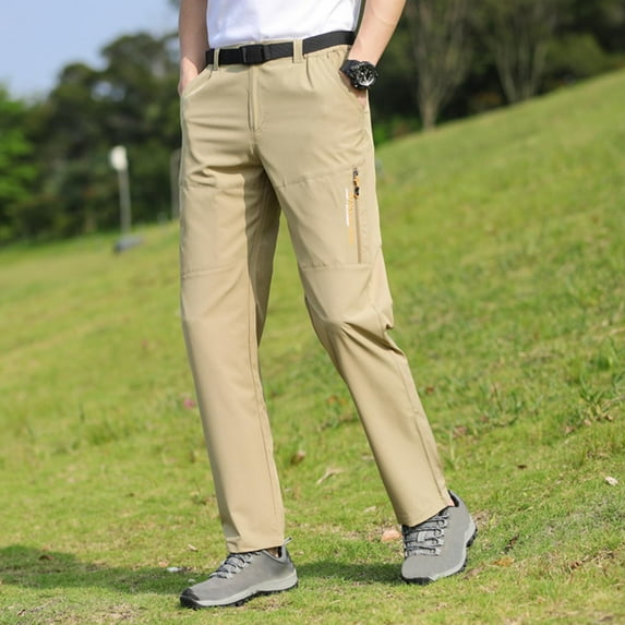Awdenio Sweatpants for Men Hiking Pants Quick Dry Lightweight Fishing Convertible Zip Off Safari Trousers