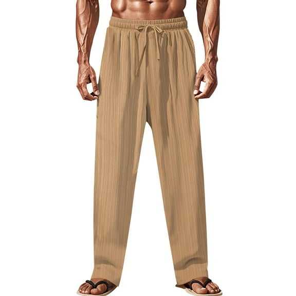 Awdenio Sweatpants for Men Joggers Pants Baggy Sweatpants with Large Flap Pockets Hiking Sports Trousers