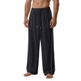 thumbnail image 1 of Awdenio Sweatpants for Men Wide Leg Pants Drawstring Elastic Waist Athletic Trouser Streetwear, 1 of 8