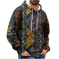 thumbnail image 1 of Awdenio Sweatshirts for Men Long Sleeve with Hood Fall Winter Trendy Print Drawstring Hooded Shirts, 1 of 5