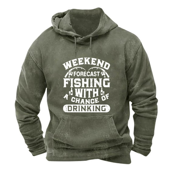 Awdenio Sweatshirts for Men Vintage Looce Fit Drwastring Letter Printed Tops Funny Unisex Hoodie Sweatshirt,Size M-3XL