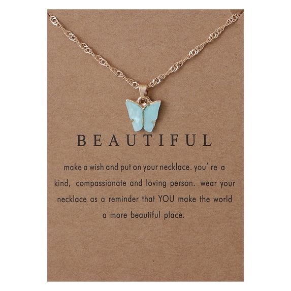 Awdenio Sweet Necklace Acrylic Color Clavicle Chain Necklace On