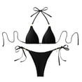 thumbnail image 1 of Awdenio Swim Suits for Women 2026 Triangle String Bikini Set 2 Piece Halter Swimsuits Starfish Metal Linked Swim Set, 1 of 6