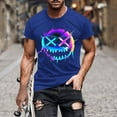 thumbnail image 1 of Awdenio T Shirts for Man Novelty Short Sleeve Halloween Printed Loose Crewneck Graphic Casual Tee Tops, 1 of 5