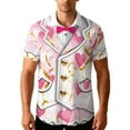 thumbnail image 1 of Awdenio T Shirts for Man Summer Beach Casual Short Sleeve Button Down Shirts Novelty Print Tropical Beach Shirts, 1 of 9