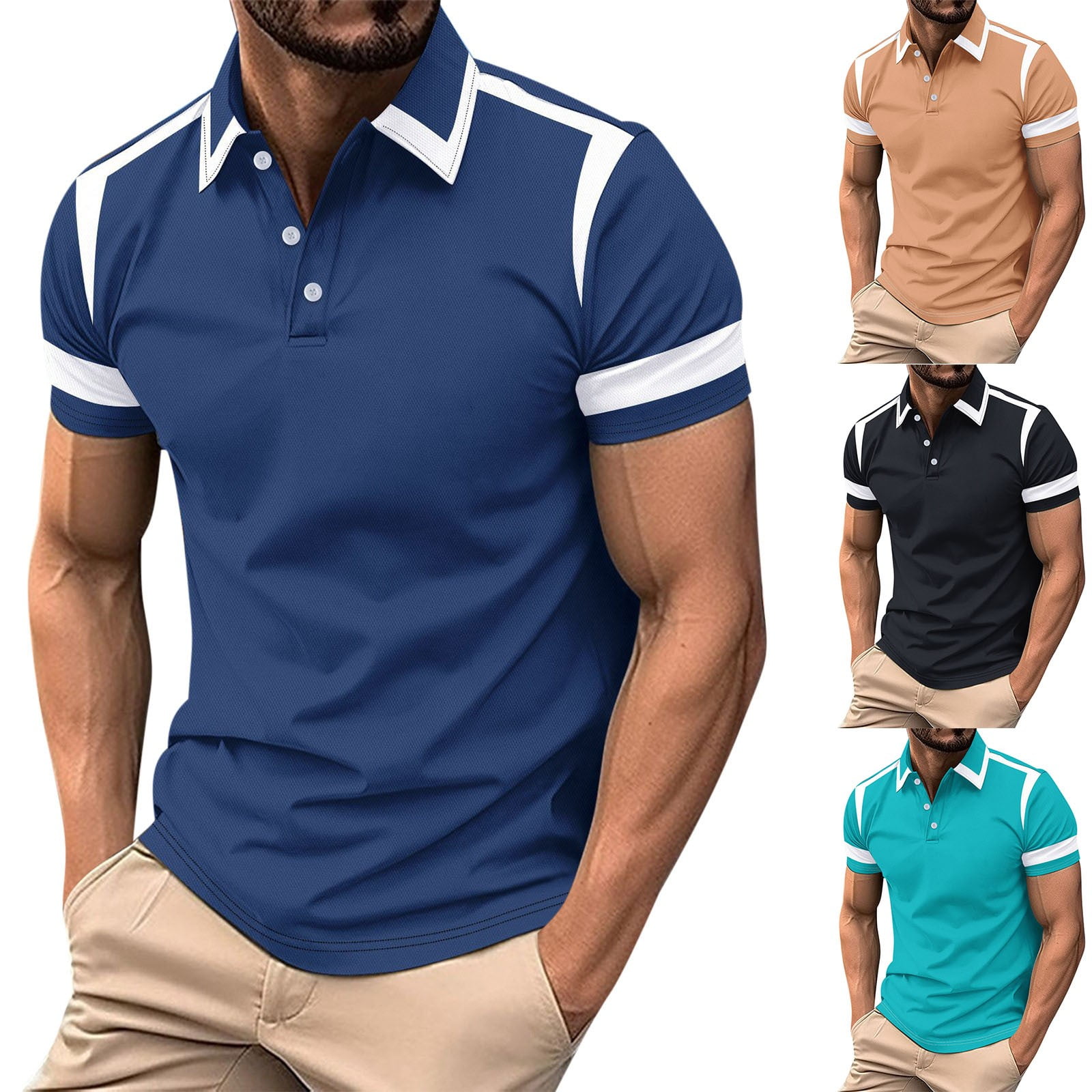 Awdenio T Shirts for Men Short Sleeve Casual Shirts Casual Slim Fit ...