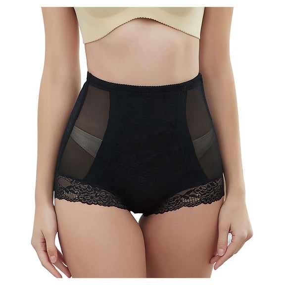 Awdenio Thigh Shapers for Women, Women's Panties Lace High-Waist Tummy Control Buttocks Puller Abdomen Ne-Piece Shapewear, Size M-4XL