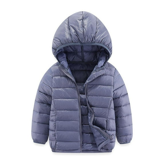 Awdenio Toddler Boys Girls Fashion Jacket Cartoon Zip Hooded Windproof Lightweight Down Jacket