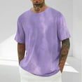 thumbnail image 1 of Awdenio Tshirts Shirts for Men Tie Dye Shirts for Men Extra Long Tshirts Print Tee for Tall Men, 1 of 5