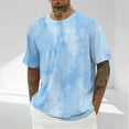 thumbnail image 1 of Awdenio Tshirts Shirts for Men Tie Dye Shirts for Men Extra Long Tshirts Print Tee for Tall Men, 1 of 5