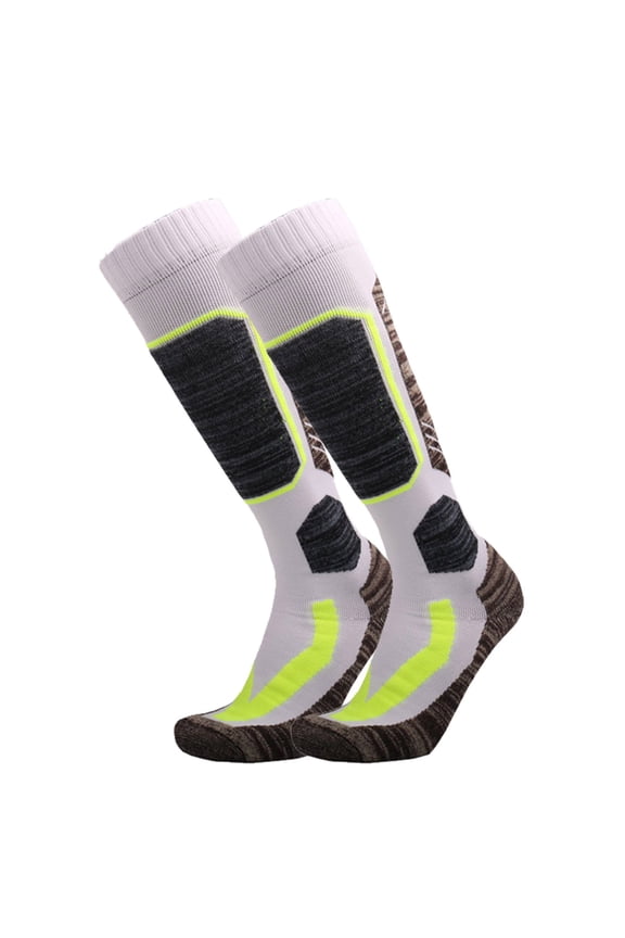 Awdenio Unisex Fleece Wool Ski Socks, Cold Weather Socks for Snowboarding , Snow, Winter, Thermal Knee-high Warm Mountaineering Socks