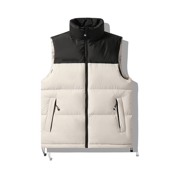 Awdenio Unisex Jackets for Women, Fashion Color Blocked Waistcoat Padded Vest Coats Outwear Keep Warm Tops