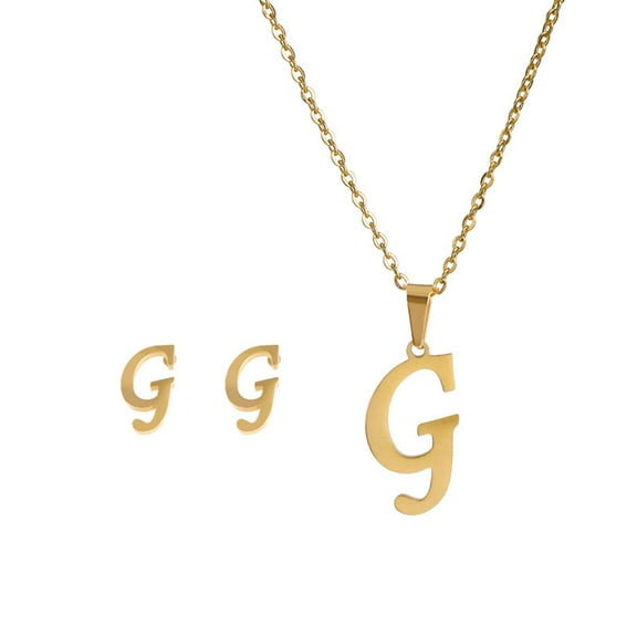 Awdenio Valentine's 26 English Letter Name Chain Pendant Necklaces Cute Necklaces for Teen Dainty Personalized Letter Necklace Gold Jewelry Gift for