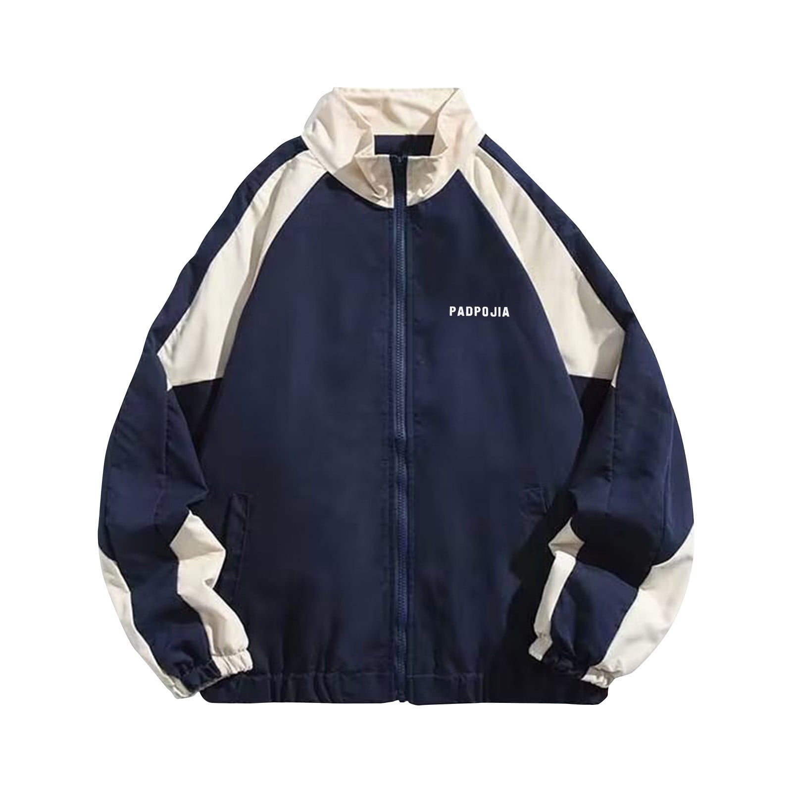 Awdenio Vintage Jackets Hip Hop Style Patchwork Windbreak Unisex