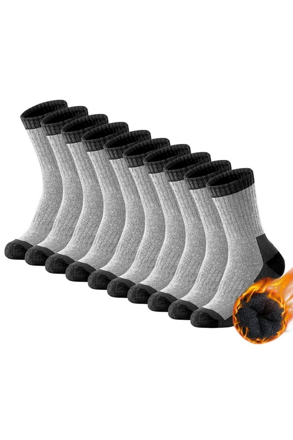 Awdenio Warm Thermal Wool Socks for Winter Moisture Wicking and Breathable Cozy Boot Socks for Men and Women 5 Pairs