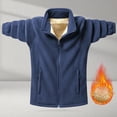 thumbnail image 1 of Awdenio Winter Coats for Men Full Zip Sweater Fleece Jacket,Sherpa Lined Windproof Jacket with Zip Pocket, 1 of 8