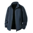 thumbnail image 1 of Awdenio Winter Coats for Men Soft Polar Fleece Jacket with Pockets Lightweight Outdoor Recreation Full Zip Coat, 1 of 2