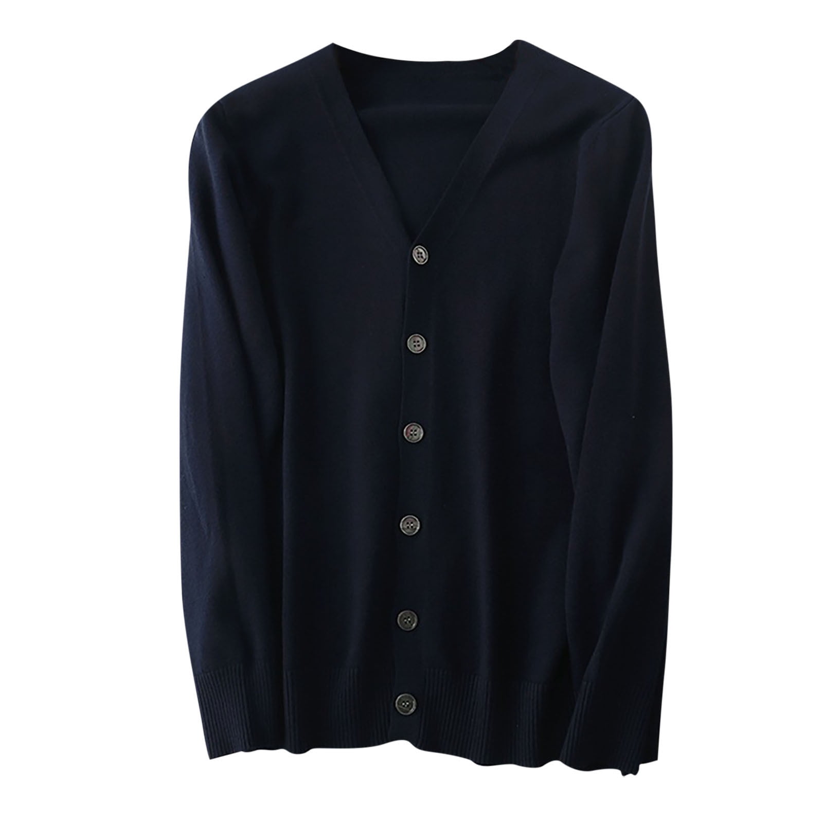 Awdenio Winter Coats for Men Thick Button Down Cardigan Sweaters V-Neck ...