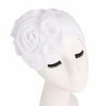thumbnail image 1 of Awdenio Winter Hats for Women , Women Ladies Retro Big Flowers Hat Turban Hat Cap Pile Cap WH, 1 of 2