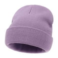 thumbnail image 1 of Awdenio Winter Women's Hats & Caps Beanie Men Women Unisex Cuffed Plain Knit Hat Cap, 1 of 2