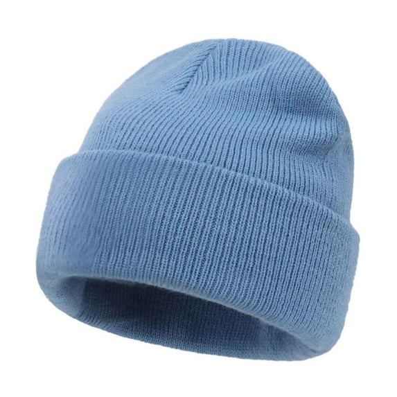 Awdenio Winter Women's Hats & Caps Beanie Men Women Unisex Cuffed Plain Knit Hat Cap