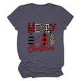thumbnail image 1 of Awdenio Woemns Lounge Graphic Tees Tops Ladies Casual Round Neck Short-sleeved Christmas Tree Printed T-shirt Top, Size S-2XL, 1 of 5