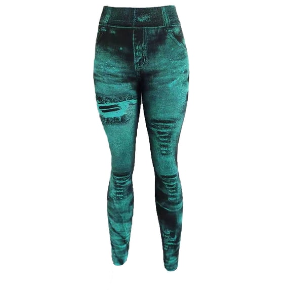 Awdenio Women Casual Pants Imitation Leggings Women's Super Elastic Ladies Slim Trousers, Size S-3XL