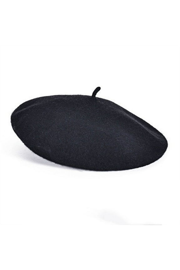 Women Men French Beret Solid Color Warm Beanie Hat Artist Painter Fancy Dress Costumes
