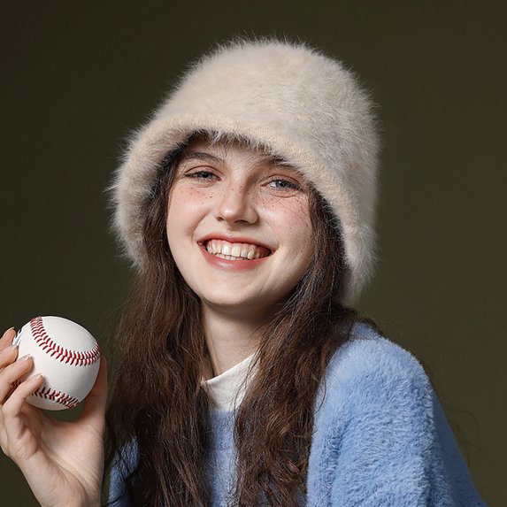 Awdenio Women Trim Hat Womens Leather Faux Fur Hats - Elegant Russian Hat