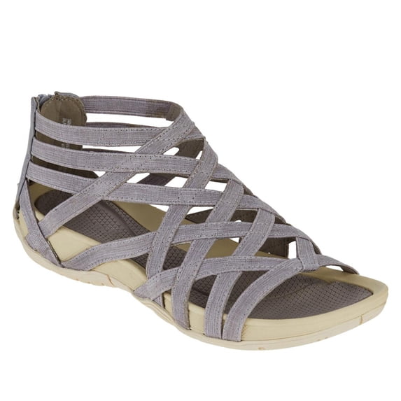 Awdenio Women's Athletic & Outdoor Sandals & Slides, Flat Lace Open-toe Women's Shoes with Zipper Roman Women's Sandals