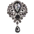 thumbnail image 1 of Awdenio Women's Austrian Crystal Bouquet Flower Teardrop Large Gorgeous Brooch Pin, 1 of 1