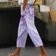 thumbnail image 1 of Awdenio Women's Casual Pants, Women's Casual Loose Harlan Pants with Drawstring Lace Up Pockets Fashionable Printing Cropped Pants Discount, 1 of 5