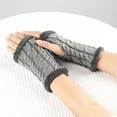 thumbnail image 1 of Awdenio Women's Cold Weather Gloves, Women Winter Wrist Arm Warmer Solid Knitted Long Fingerless Gloves Mitten, 1 of 4