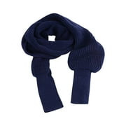 Awdenio Women's Cold Weather Scarves & Wraps, Wool scarf men and women lengthened bib shawl with sleeves knitted scarf