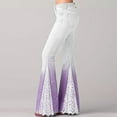 thumbnail image 1 of Awdenio Women's Jeans , Fashion Women's High Waist Loose Pocket Lace-Up Flared Pants Stretch Cow Jeans Pants On, 1 of 7