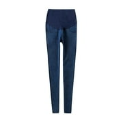Awdenio Women's Maternity Jeans Pants Color High Waist Flares Fashion Pants Trouser