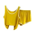 thumbnail image 1 of Awdenio Womens Pajamas Summer Short Sleeve Shorts Suit Home Clothes Two-piece Set, 1 of 3