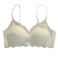 thumbnail image 1 of Awdenio Womens Spaghetti Strap Sports Bra Ice Silk Seamless Thin Underwear Sports Gathering Bra for Womens, 1 of 3