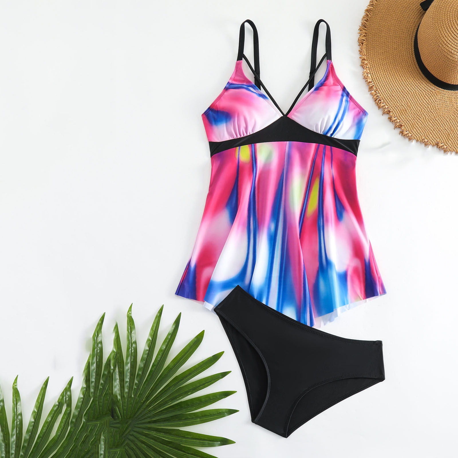 B2prity Two Piece Tankini Swimsuit For Women Tummy Control