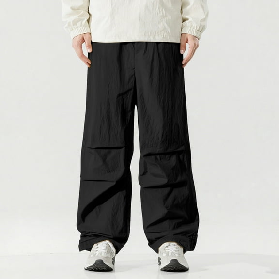 Awdenio Work Pants for Men Baggy Cargo Pants Casual Cargo Pants Loose Fit Hip Hop Harem Pants with Pockets