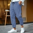 thumbnail image 1 of Awdenio Work Pants for Men Casual High Waisted Stretchy Double Buttoned Trousers Work Business Dress Pant, 1 of 4