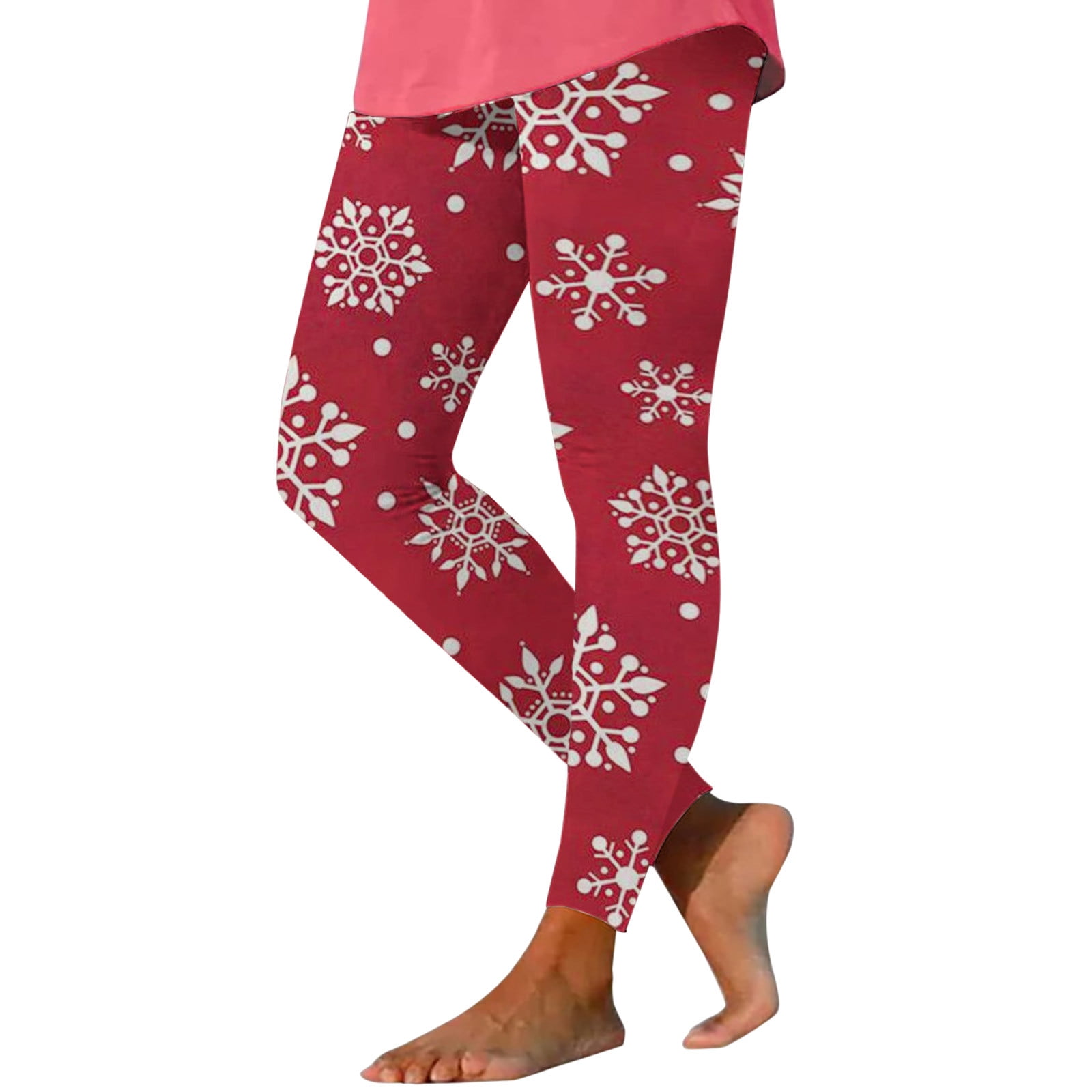 Ediodpoh Women's Christmas Causal Exercise Yuga Loose Christmas Print Mid  Waist Drawstring Pants Long Pants Wide Leg Sports Pants Christmas Yoga Pants  For Women Wine XL 